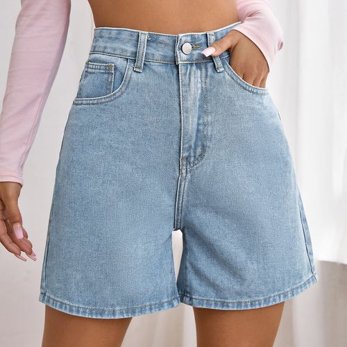 Short en jean taille haute - SHEIN - Modalova