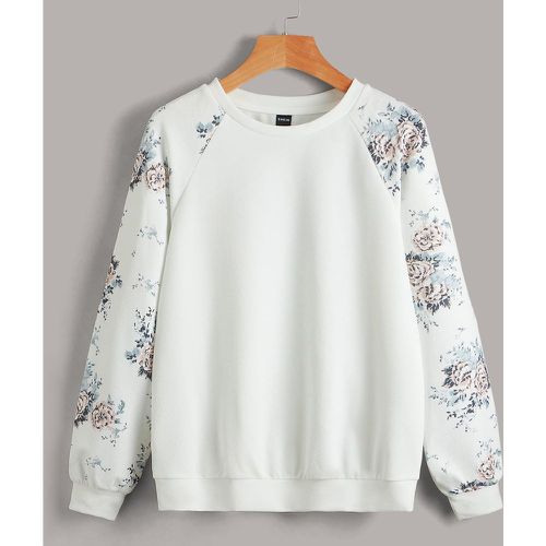 Sweat-shirt à imprimé floral - SHEIN - Modalova