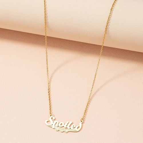 Collier à pendentif lettre - SHEIN - Modalova