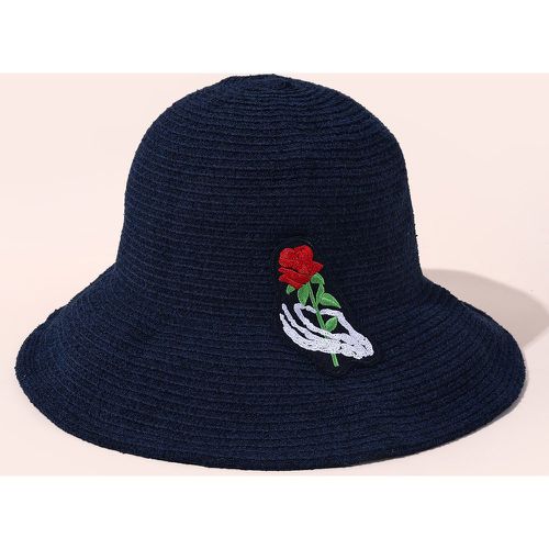 Chapeau à applique florale avec patch - SHEIN - Modalova