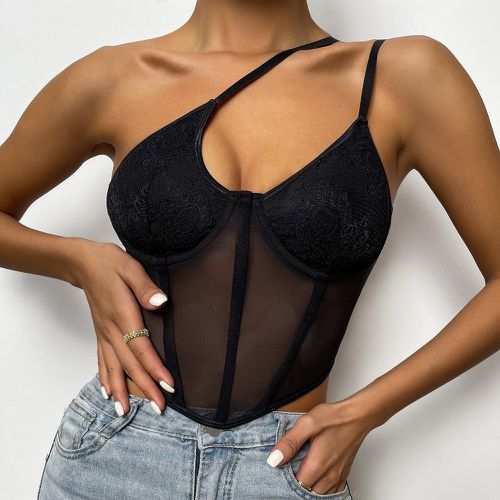 Top bustier asymétrique transparent - SHEIN - Modalova