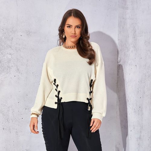 Sweat-shirt à lacets - SHEIN - Modalova