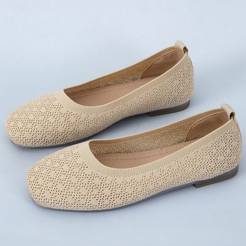 Ballerines minimaliste en tricot - SHEIN - Modalova