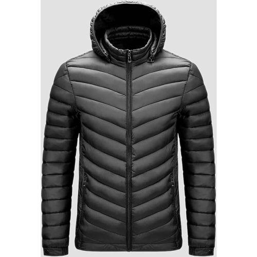 Manteau d'hiver zippé à capuche - SHEIN - Modalova