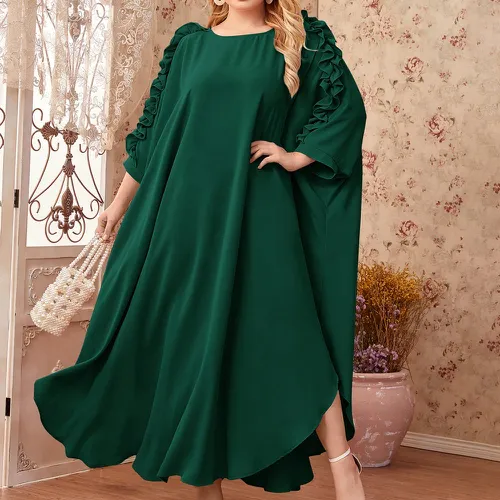 Robe longue avec plis - SHEIN - Modalova