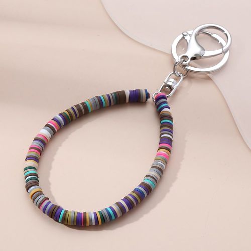 Porte-clés perlé de couleur aléatoire - SHEIN - Modalova