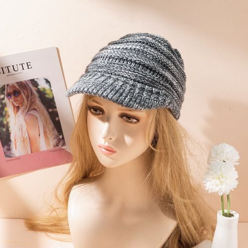 Bonnet en tricot minimaliste - SHEIN - Modalova