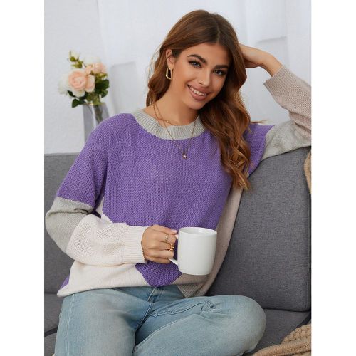 Pull blocs de couleur - SHEIN - Modalova