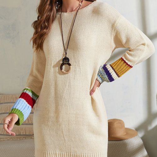 Robe pull avec blocs de couleurs - SHEIN - Modalova