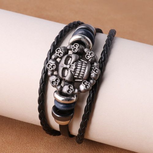 Bracelet multicouche à détail squelette - SHEIN - Modalova