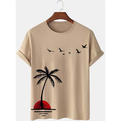 T-shirt soleil & à imprimé palmier - SHEIN - Modalova