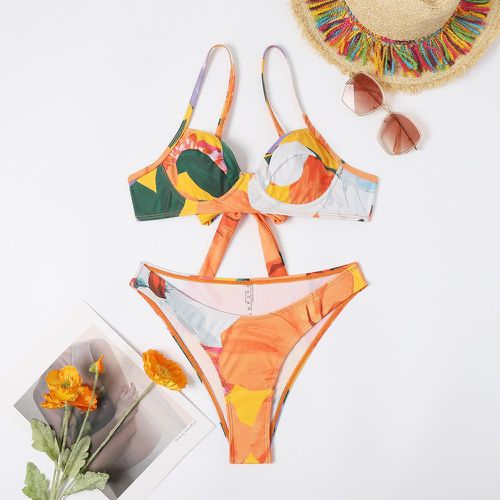 Bikini à armatures à blocs de couleurs - SHEIN - Modalova