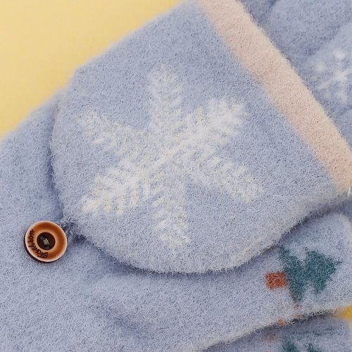 Gants Noël à imprimé flocon de neige - SHEIN - Modalova