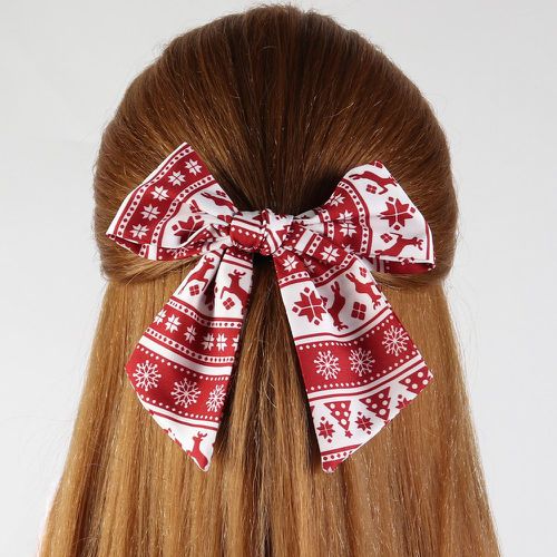 Élastique à cheveux à motif Noël à nœud papillon - SHEIN - Modalova