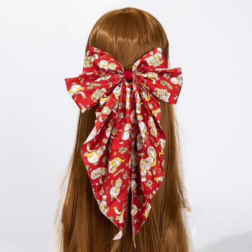 Épingle à cheveux Noël bonhomme de neige à imprimé à nœud papillon - SHEIN - Modalova