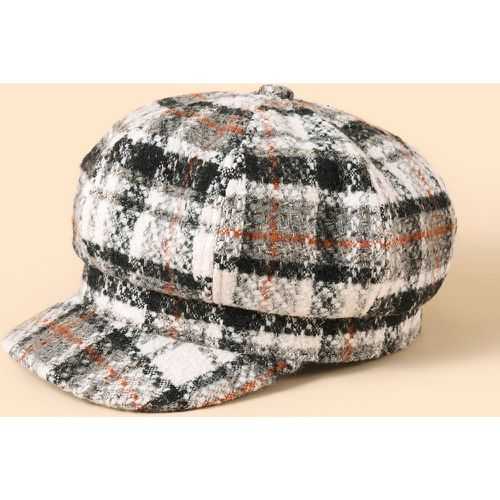 Casquette gavroche à carreaux - SHEIN - Modalova