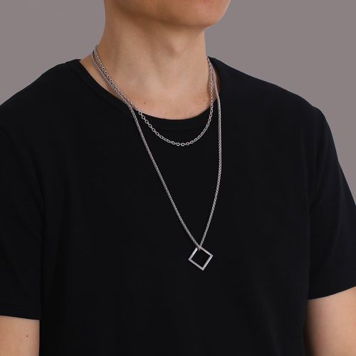 Pièces Collier avec pendentif diamant - SHEIN - Modalova