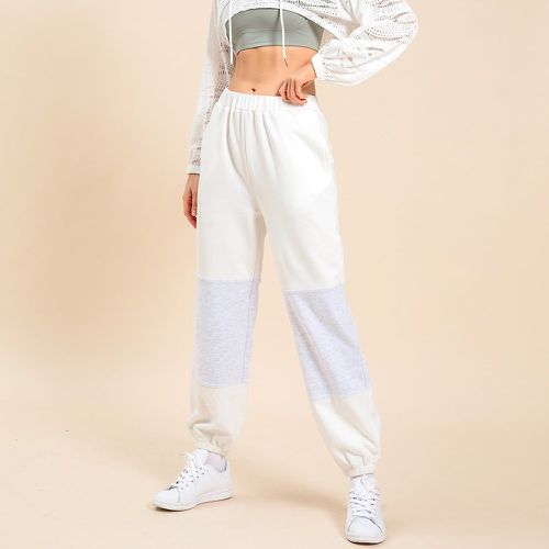Pantalon de sport à blocs de couleurs à poche - SHEIN - Modalova