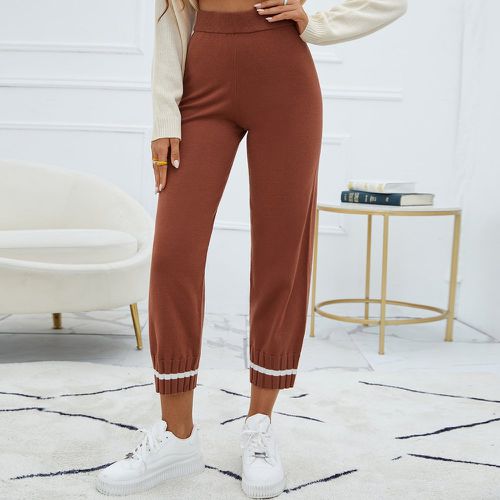 Pantalon taille haute en tricot - SHEIN - Modalova