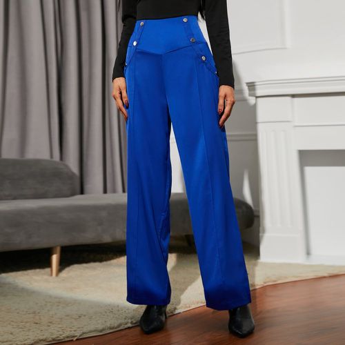 Pantalon taille haute à couture - SHEIN - Modalova