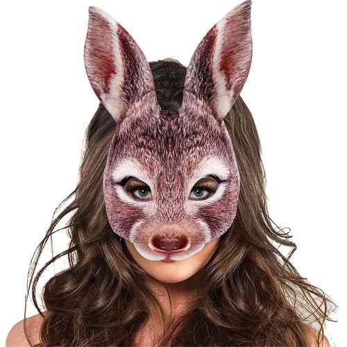 Masque facial de costume lapin - SHEIN - Modalova