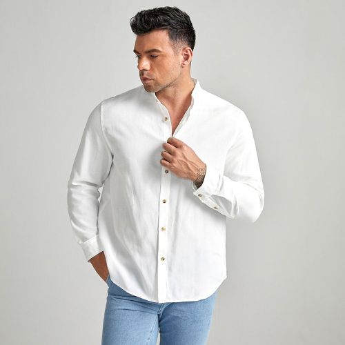 Homme Chemise unicolore - SHEIN - Modalova