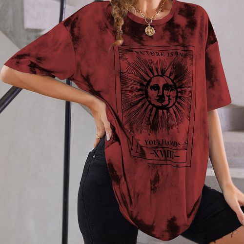 T-shirt oversize tie dye - SHEIN - Modalova