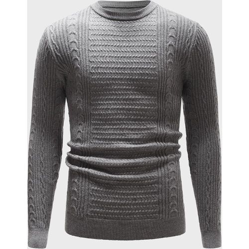 Homme Pull en tricot torsadé - SHEIN - Modalova