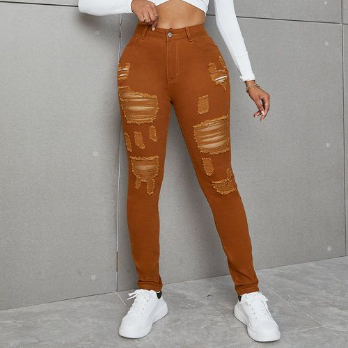 Jean skinny déchiré taille haute - SHEIN - Modalova