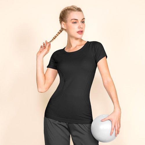 T-shirt de sport sans couture manches raglan - SHEIN - Modalova
