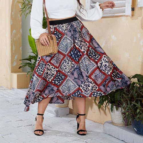 Jupe taille haute à imprimé foulard - SHEIN - Modalova