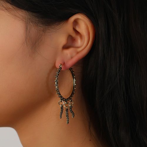 Boucles d'oreilles en métal texturéeses - SHEIN - Modalova