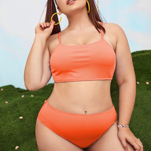 Bikini côtelé taille haute - SHEIN - Modalova