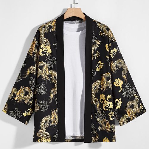 Kimono à imprimé dragon chinois - SHEIN - Modalova