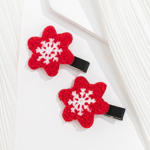 Pièces Épingle à cheveux à détail de flocon de neige de Noël - SHEIN - Modalova