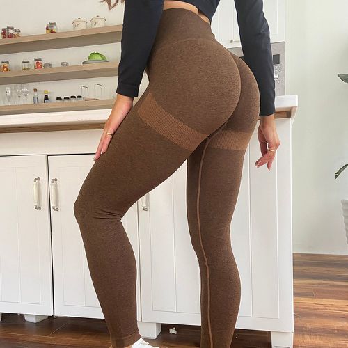 Legging de sport élasticité moyenne chiné - SHEIN - Modalova