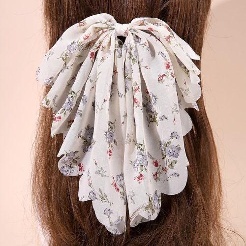 Épingle à cheveux à imprimé fleur à nœud papillon - SHEIN - Modalova