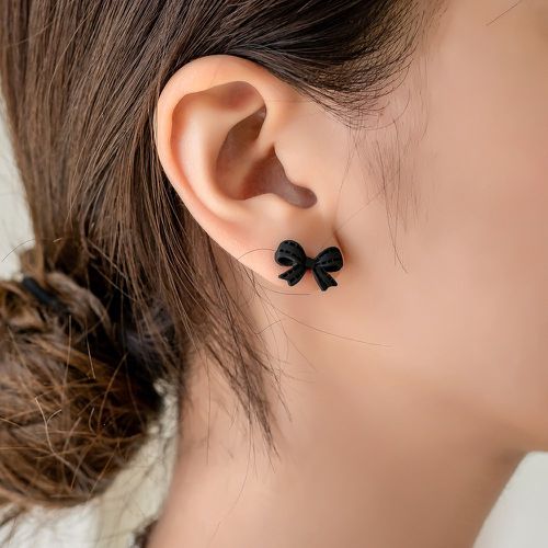 Clous d'oreilles à nœud papillon - SHEIN - Modalova