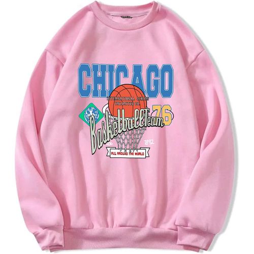 Sweat-shirt basket-ball & slogan - SHEIN - Modalova