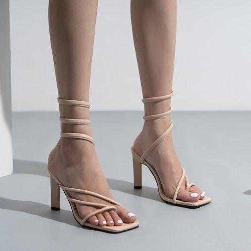 Sandales entre-doigt minimaliste à talons épais - SHEIN - Modalova