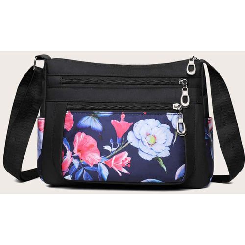 Sac à bandoulière carré fleuri - SHEIN - Modalova