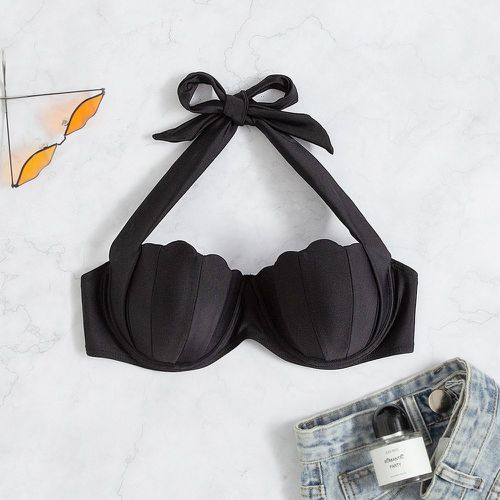 Haut de bikini festonné push-up - SHEIN - Modalova