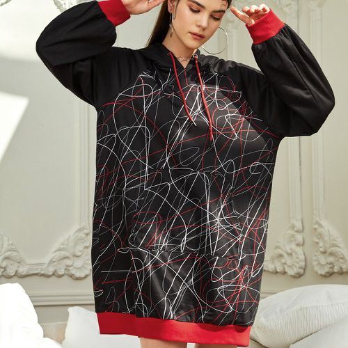 Robe sweat-shirt à imprimé graffiti - SHEIN - Modalova