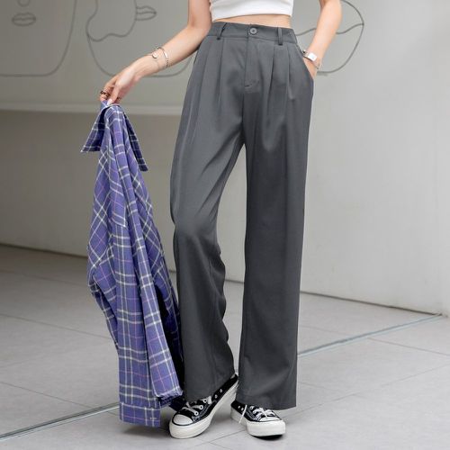 Pantalon tailleur à poche - SHEIN - Modalova