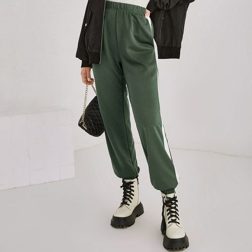 Pantalon de survêtement taille élastique à blocs de couleurs - SHEIN - Modalova