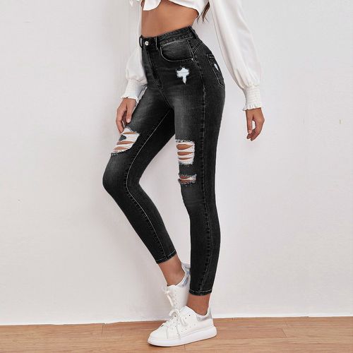 Jean skinny déchiré taille haute - SHEIN - Modalova