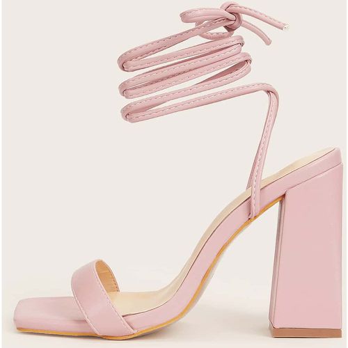 Sandales à talons épais minimaliste - SHEIN - Modalova