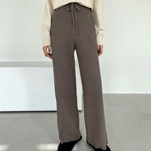 Pantalon à nœud en tricot - SHEIN - Modalova
