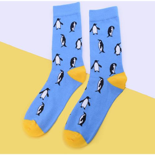 Chaussettes à imprimé pingouin - SHEIN - Modalova
