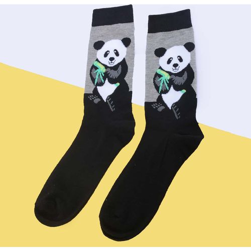 Homme Chaussettes à imprimé panda - SHEIN - Modalova